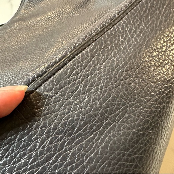 Authentic Coach MIA Shoulder Bag - Navy Blue | F28966 | Refined Pebble Leather - Picture 16 of 16